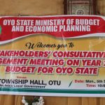 TOWN HALL AND STAKEHOLDERS CONSULTATIVE MEETING ON YEAR 2023 BUDGET (OKE-OGUN ZONE 1 )