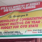 TOWN HALL AND STAKEHOLDERS CONSULTATIVE MEETING ON YEAR 2023 BUDGET (IBADAN ZONE 1)